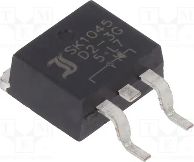 Obrázok produktu pre 1x Dióda: Usmerňovacia dióda Schottky, 45V, 10A, SMD, D2PAK, SK1045D2-3G, dióda Schottky