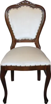 Produktbild von Casa Padrino Barock Luxus Esszimmer Stuhl Braun / Creme Samtstoff - Barock Möbel