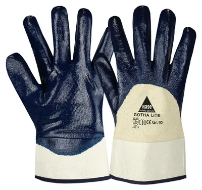 Produktbild von Hase Gotha Lite Nitrilhandschuh aus Baumwolle Größe 11 12 Stk