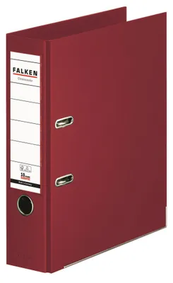 Produktbild von Falken Chromocolor-Voll-PP-Ordner A4, S80, mit Einsteckschild bordeaux