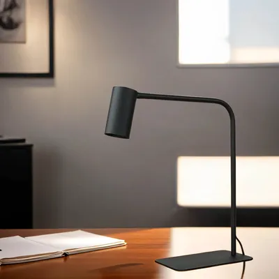 Produktbild von Schreibtischlampe Schwarz GU10 40 cm Metall Modern Tischleuchte