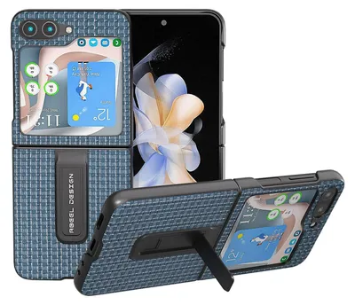 Produktbild von Für Samsung Galaxy Z Flip5 5G Echt Leder Handy Tasche Hülle Cover Etuis Zubehör