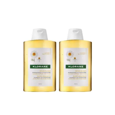 Obrázek produktu pro Klorane Blond Highlights Shampoo šampon pro blond vlasy 2 x 400 ml