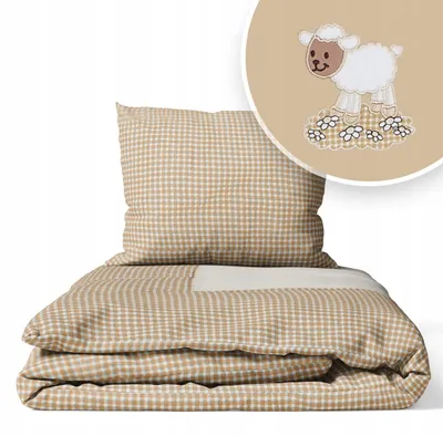 Immagine prodotto di Set Biancheria da Letto per Lettino 90 × 120 cm + Federa 40 × 60 cm – 100% Cotone per Neonato e Bambino