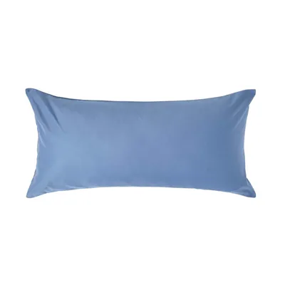 Image de HOMESCAPES Taie d'oreiller densité 1000 fils bleu ciel, 40 x 80 cm
