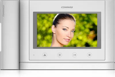 Zdjęcie produktu dla CDV-70MH biały - wersja 230Vac - wideofon 7", CVBS, z aparatem słuchowym, 2 wejścia