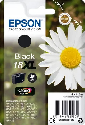 Produktbild von Epson Tintenpatrone XL schwarz Claria Home T 181    T 1811