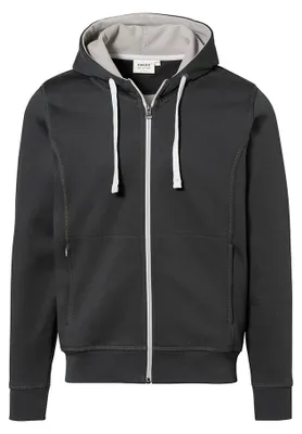 Produktbild von HAKRO Kapuzenjacke Bonded 455, anthrazit/silber, 2XL
