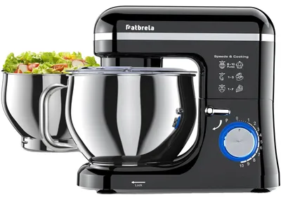 Productafbeelding van Standmixer, 10 snelheidsstanden, roestvrijstalen kom, 5 liter + 3,3 liter