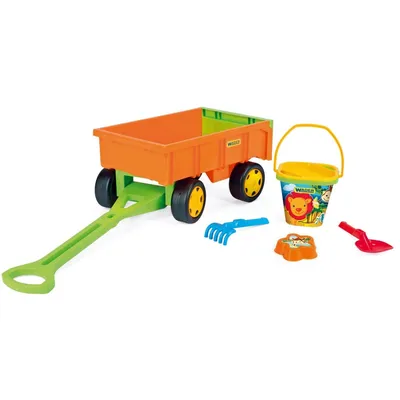 Produktbild von Anhängerwagen mit Sandspielzeugset für Kinder