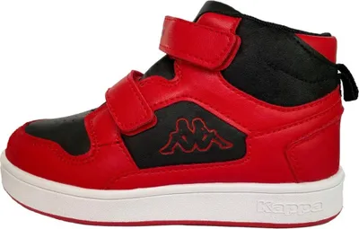 Produktbild von KAPPA Kinder-Mädchen-High-Top-Sneaker Rot-Schwarz, Farbe:rot, EU Größe:24