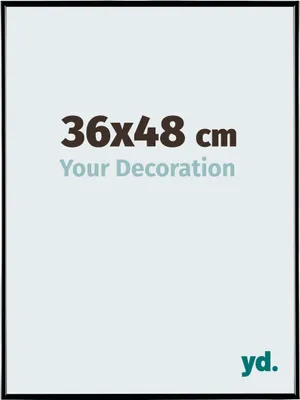 A product image with text indicating size and a placeholder for decoration.