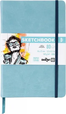 Obrázok produktu pre Darwi Dfy Skicár 80 14 x 21 cm 140 g Soft Blue