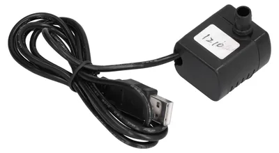 Produktbild von Wasserpumpe Mini 170L/H DC wasserdicht tauchbar mit USB-Stecker für Aquarien Brunnen DC12V