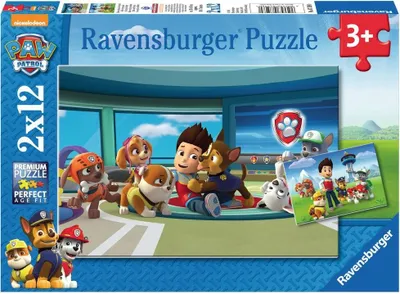 Image de Puzzle Ravensburger - Paw Patrol, 2x12 pièces