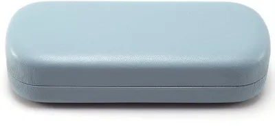Produktbild von Harde brillenkoker - Kunstlederen brillendoos - draagbare bescherming - 16 x 6.4 x 3.5cm - blauw