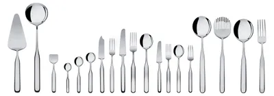 6er-Set Visvorken aus 18/10 Edelstahl, glänzend, 19 cm