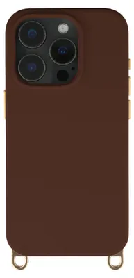 Productafbeelding van Selencia Rivièra MagSafe Backcover met afneembare haakjes voor de Apple iPhone 15 Pro - Choco Brown