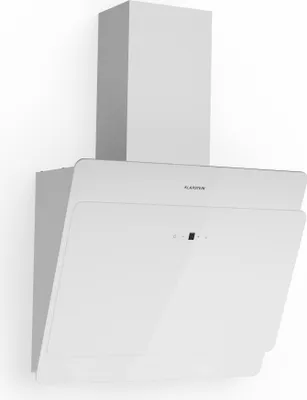 Produktbild von Klarstein digestoř, šikmá digestoř, tichá digestoř, digestoř s filtrem, třístupňová nástěnná digestoř, digestoř 60 cm, 350 m³/h, 68 W, bílá