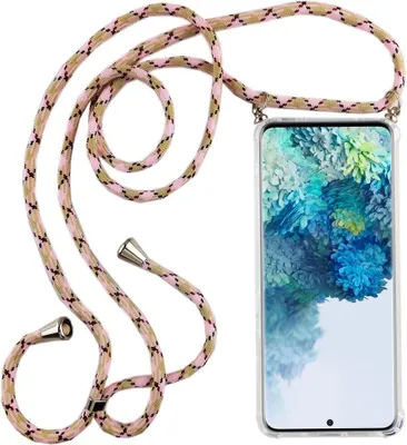 Produktbild von Handykette für Samsung Galaxy S20 - Smartphone Necklace Hülle mit Band - Schnur mit Case zum umhängen in Rosa