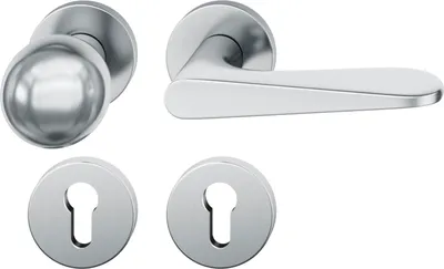 Produktbild von FSB Wechselgarnitur 12 1144 ASL auf Rosette PZ, Knopf fest, Edelstahl matt
