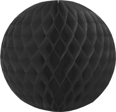 Produktbild von Wabenball schwarz 30cm, schwer entflammbar