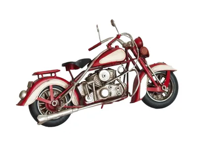 Produktbild von Deko Motorrad Metall Bike Rad Chopper Antik Retro Stil Skulptur Objekt