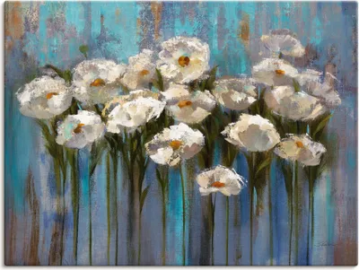 Produktbild von ARTland Leinwandbild Anemonen am See Größe: 80x60 cm