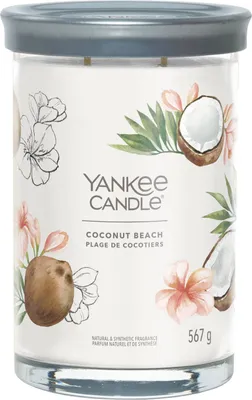 Produktbild von Yankee Candle Signature, Zylinder, Weiß, Kokosnuss, Ananas, Vanille, 100 h, 1 Stück(e)