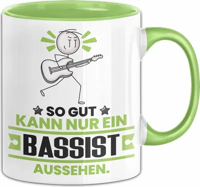 Produktbild von Bassist Geschenk Tasse So Gut Kann Nur Ein Bassist Aussehen Geschenkidee Kaffee-Becher (Grün)
