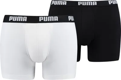 Produktbild von Puma Basic Shorts Men (2er Pack) Schwarz/Weiß Größe XL