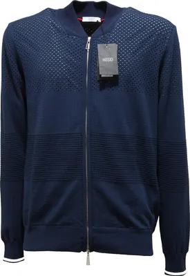 Zdjęcie produktu dla 0045O niebieska kurtka męska HOSIO kurtka BOMBER