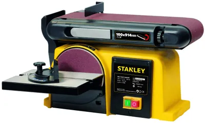 Image de établi De Ponçage - 1x Bande De Ponçage + 1x Disque De Ponçage - 370 W, 2850 Tr/min, Bande De Ponçage 100 X 941 Mm + Disque De P
