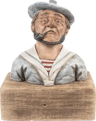 Image de Clayre & Eef Figurine de décoration marin 19x11x24 cm bleu bois