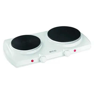 Immagine prodotto di ECG EV 2512 Bianco | Piastra doppia | 2 piastre di 185 mm e 155 mm di diametro
