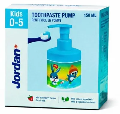 Produktbild von Jordan Zahnpasta für Kinder, Pomp (150 ml)