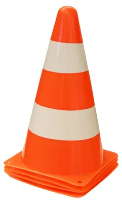 Produktbild von Happy Kidz Markierungskegel orange/weiss 4 Stück 21404024087