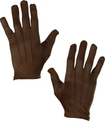 Image de Gants en tissu marron