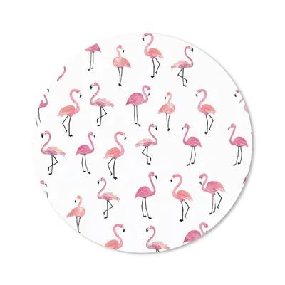 Produktbild von MuchoWow® Mauspad Mousepad Flamingo - Vogel - Rosa - Muster 40x40 cm - Mousepads - Maus Mat - Pad - Mausunterlage - Schreibtisch Accessoires