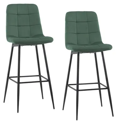 Produktbild von Sessel – Samtsessel – Loungesessel – Bequeme Sitzmöbel – Gemütliche Sessel – Set aus 2 Stück – Grün