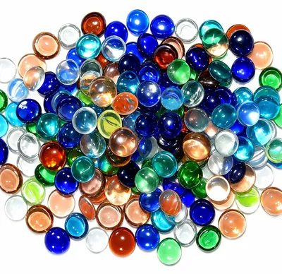 Glaskugeln bunt 850 g, 17-19 mm, für Vasen & Aquarien