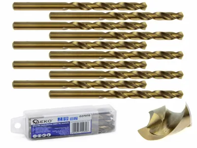 Immagine prodotto di GEKO Punta da trapano per metallo al cobalto HSS-Co, DIN 338, 7 mm, 10 pezzi G37070
