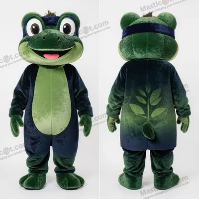 Produktbild von Waldgrüner MASTICOT Samt-Frosch-Maskottchen