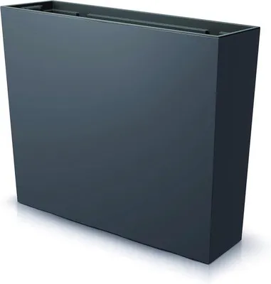 Produktbild von Moderne Anthrazit Blumenkübel mit Topf