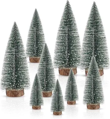 Image de Petits sapins artificiels verts de 10 à 20 cm pour la décoration