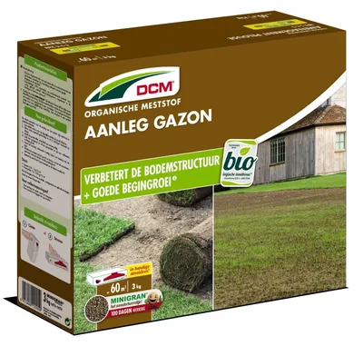 Obrázok produktu pre Elzusha – Organické hnojivo na založenie trávnika, 3 kg – pre silný rast trávy