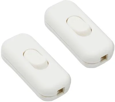 Produktbild von Elektrische schakelaar 6 A 250 V torpedo-schakelaar voor alle lampen - Wit
