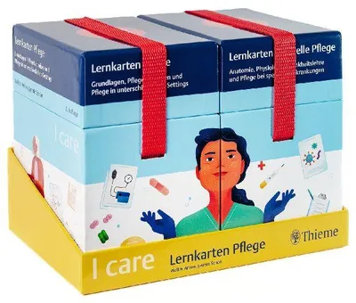 Produktbild von I care Lernkarten Pflege - Set (im Schuber)