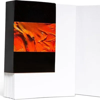 Produktbild von Famanu Canvasplatten Set 12 Stück (15x20 cm) – Blanko Leinwände – Kunstbedarf
