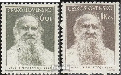 Produktbild von Briefmarken Tschechoslowakei 1953 Mi 840-841 (kompl.Ausg.) postfrisch Tolstoj
